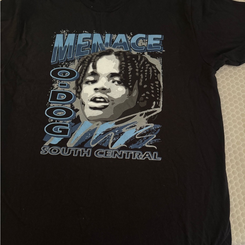 Black and Blue Short Sleeve Graphic Tee